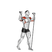 پرس سرشانه با کش مقاومتی