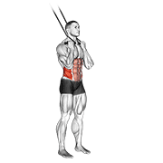 Band Standing Twisting Crunch