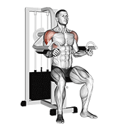نشر از جانب با هالتر (Lever Lateral Raise)
