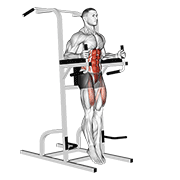 Captains Chair Straight Leg Raise
